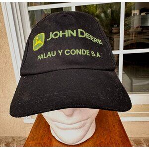 NWOT John Deere  Palau Y Conde S A. Cap Hat  Black South America Trucker…